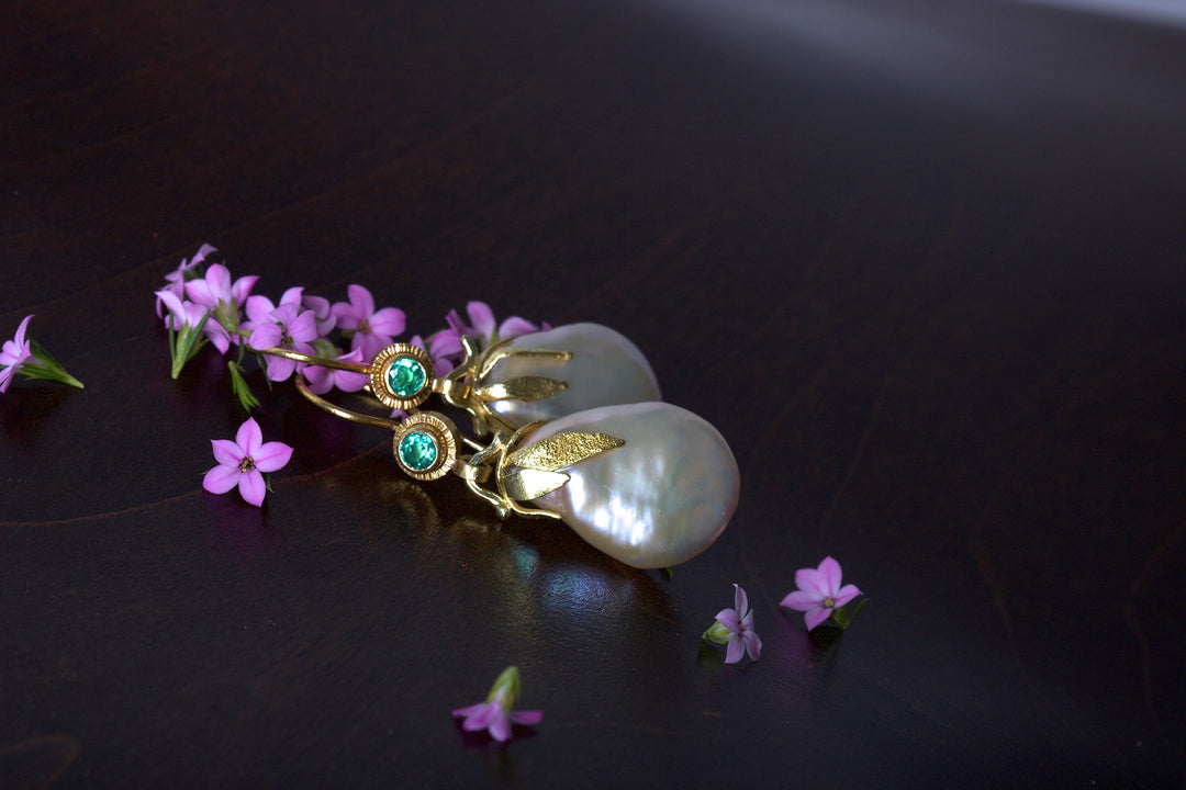Pearl Earrings 04819 - Ormachea Jewelry