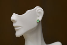 Load image into Gallery viewer, Chrysoprase Studs 06698 - Ormachea Jewelry
