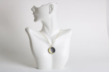 Load image into Gallery viewer, Moon and Yellow Diamonds Pendant 06622 - Ormachea Jewelry
