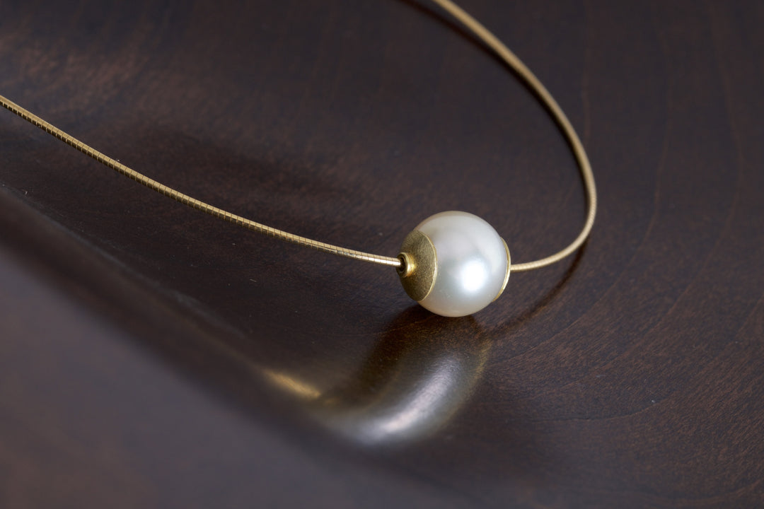 South Sea Pearl Necklace 05482 - Ormachea Jewelry