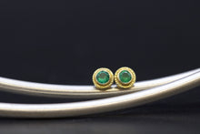 Load image into Gallery viewer, Emerald Studs 06697 - Ormachea Jewelry
