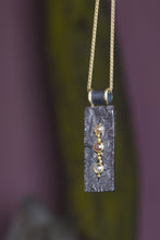 Load image into Gallery viewer, Rough Cut Diamonds and Mixed Metal Pendant 06748 - Ormachea Jewelry
