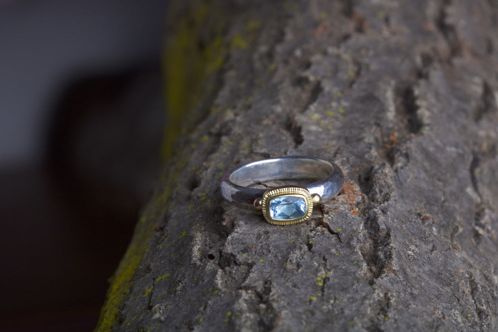 Aquamarine Ring 06764 - Ormachea Jewelry