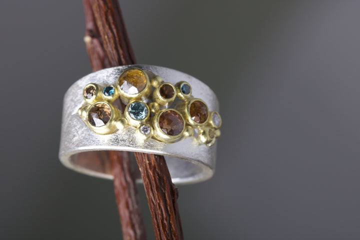 Rough Cut Diamond Ring 06229 - Ormachea Jewelry